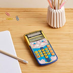 Texas Instruments Little Professor Rechentrainer (für Vor- und Grundschule, Solarbetrieben, mit 80.000 Rechenaufgaben) gelb-blau
