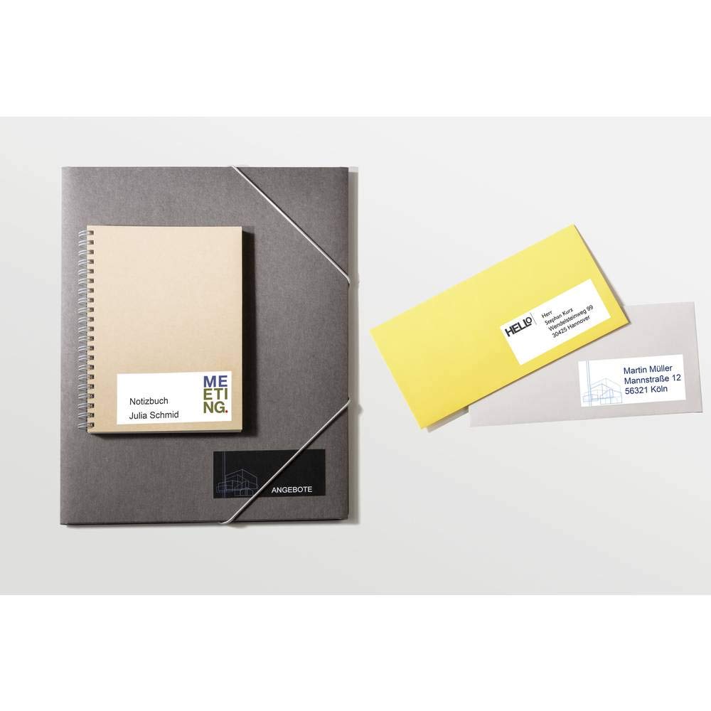 AVERY Zweckform 3652 Adressaufkleber (2.100 Klebeetiketten, 70x42,3mm auf A4, Papier matt, bedruckbare Absenderetiketten, selbstklebende Adressetiketten mit ultragrip) 100 Blatt, weiß