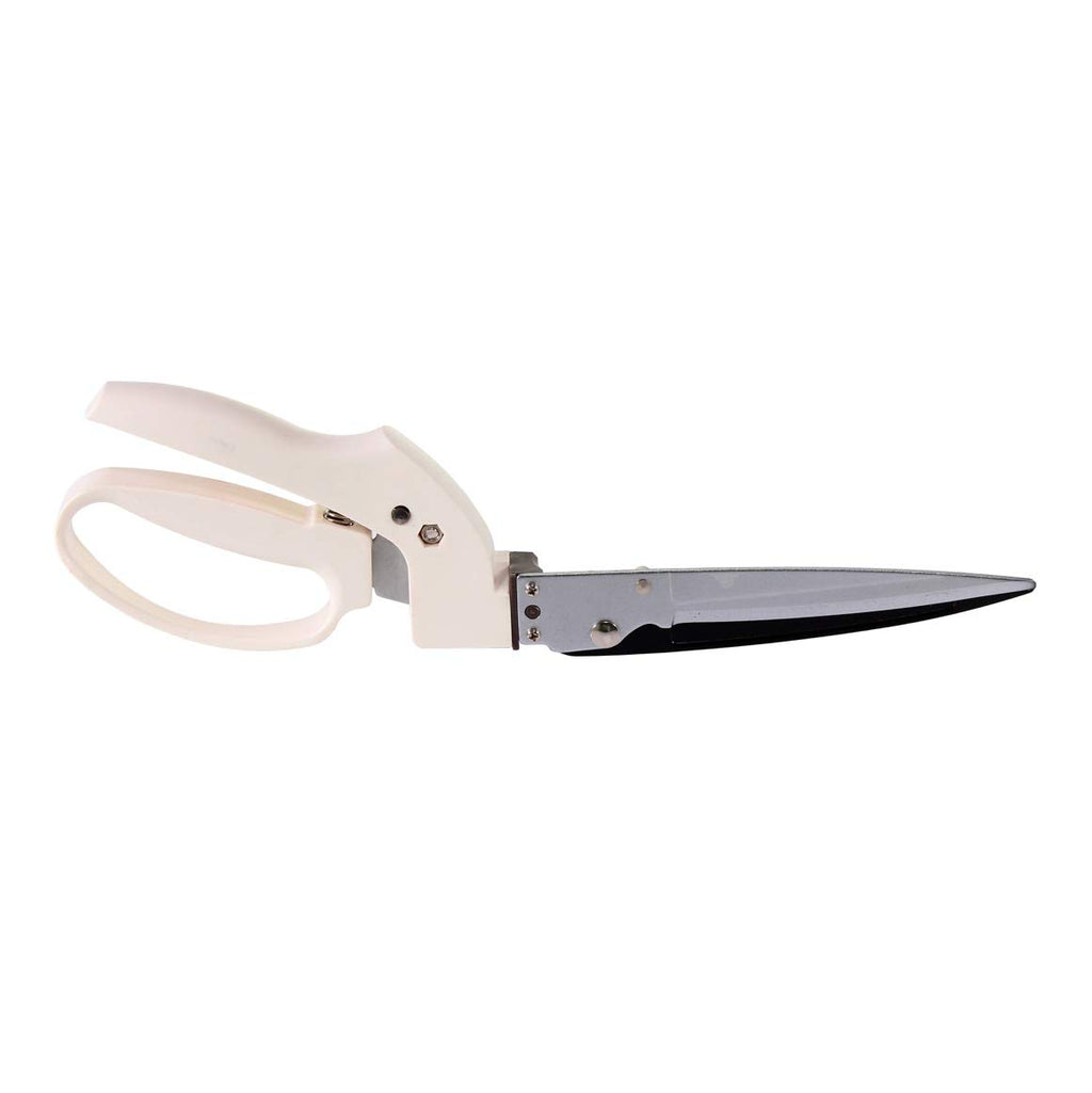 Fiskars Rasenkantenschere GS41 für Form- und Rückschnitt von Rasen und Hecken, Länge: 35,5 cm, Gewicht: 250 g, Weiß/Orange, FiberComp/Hochwertiger Stahl, Light, 1026917