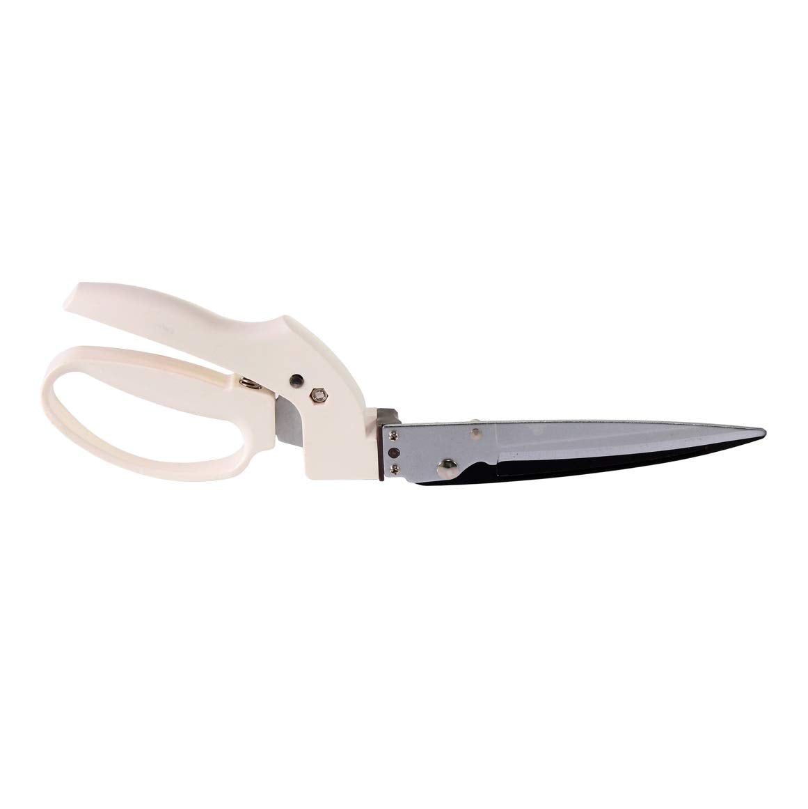 Fiskars Rasenkantenschere GS41 für Form- und Rückschnitt von Rasen und Hecken, Länge: 35,5 cm, Gewicht: 250 g, Weiß/Orange, FiberComp/Hochwertiger Stahl, Light, 1026917