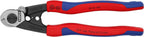 KNIPEX Drahtseilschere geschmiedet mit Mehrkomponenten-Hüllen 190 mm, 95 62 190