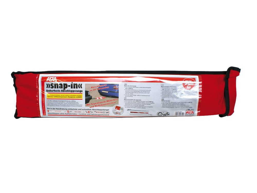 APA 29640 Abschleppstange Pkw SNAP-IN, bis 2500 kg, mit Schnappverschlüssen