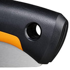 Fiskars Plus Klappsäge, Für dicke Stämme und Äste, 3 Schneidpositionen, Scharfes Power Tooth-Blatt, Grobzahnung, Blattlänge: 21 cm, Schwarz/Orange, SW69, 1067553