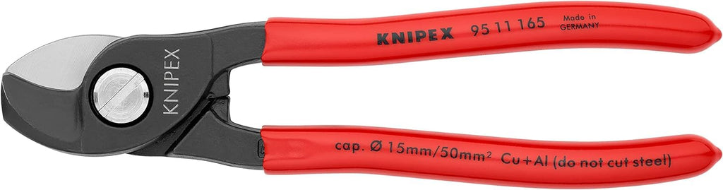 KNIPEX Kabelschere mit Kunststoff überzogen 165 mm, 95 11 165