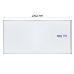 FRANKEN Magnetisches Whiteboard 200 x 100 cm, Magnettafel mit lackierter Stahl-Oberfläche, Schreibtafel inkl. FRANKEN Marker & Ablageschale, Für Büro, Home Office & Schule, Aluminiumrahmen, X-tra!Line