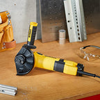 Dewalt 125 mm Winkelschleifer DWE4257 (1.500 Watt, Epoxidharz geschützte Motorwicklung, Wiederanlaufschutz, Sanftanlauf, Überlastschutz, Drehzahlvorwahl, elektronische Kupplung, M14 Spindel)