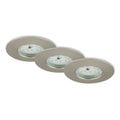 BRILONER LED Einbauleuchten Attach matt-nickel 3er Set Deckenspot Lampen