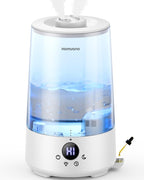 Homvana Luftbefeuchter Schlafzimmer Top-Fill, 3.6L 360°Cool Mist 34H Dauerhaft, Ruhig 16dB (SilentSpary Tech) Klein, Luftbefeuchter Pflanzen, Growtent, Pflanzenbefeuchter, Humidifier Plants (Klar)
