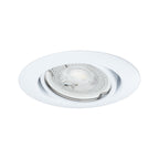 Paulmann 93400 Einbauleuchte Base rund schwenkbar max. 10x10W Einbaustrahler ohne Leuchtmittel Weiß Einbaulampe Metall Deckenspot GU10