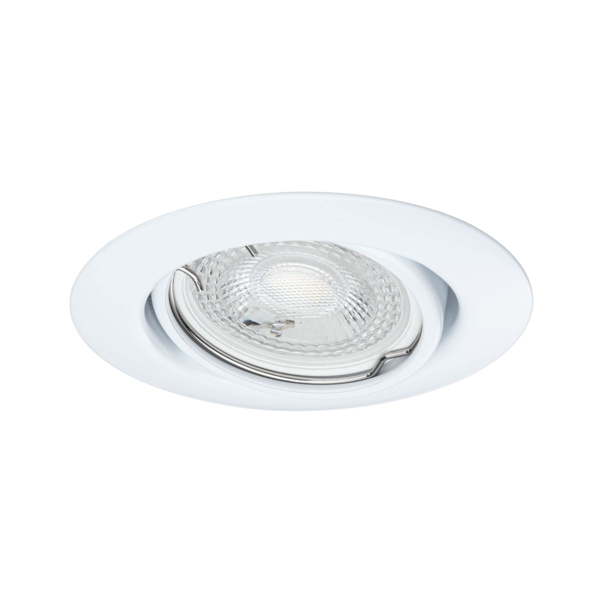 Paulmann 93400 Einbauleuchte Base rund schwenkbar max. 10x10W Einbaustrahler ohne Leuchtmittel Weiß Einbaulampe Metall Deckenspot GU10