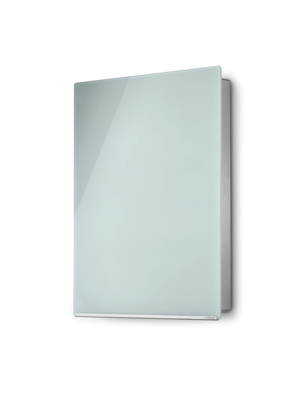 Blomus Schlüsselkasten -Velio- | Weiß | Glasmagnettafel mit 14 Schlüsselhaken | Größe 40 x 30 cm | Schlüsselbox aus Glas & Edelstahl