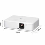 Epson CO-FH01 3LCD-Projektor (Full HD 1080p, 3.000 Lumen Weiß- und Farbhelligkeit, 391 Zoll/9,93 m Bilddiagonale, HDMI)