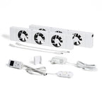 SpeedComfort Heizkörper Ventilator mit Control Sensor - Duo-Set (2X) - Bis zu 22% Energieeinsparung - Heizungsventilator Wärmepumpen-geeignet - Mehrere Geschwindigkeiten - Flüsterleise