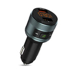 Bluetooth FM Transmitter, ZeaLife Auto Radio Transmitter QC 3.0 KFZ Wireless Bluetooth 5.3 FM Radio Adapter Freisprecheinrichtung Car Kit mit Dual USB Ladegerät Unterstützt 64GB USB Stick
