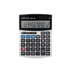 Maul kaufmännischer Taschenrechner MBU 700 | Taschenrechner groß mit kaufmännischen Funktionen | 12-stelliges Display | inkl. Gewinn-Kosten-Marge-Funktion | Solar/Batterie | Schwarz