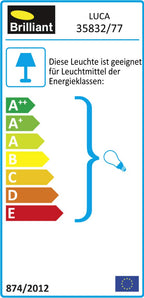 Brilliant Lampe Luca Spotrohr 4flg eisen/chrom/weiß | 4x R50, E14, 40W, geeignet für Reflektorlampen (nicht enthalten) | Arme drehbar/Köpfe schwenkbar