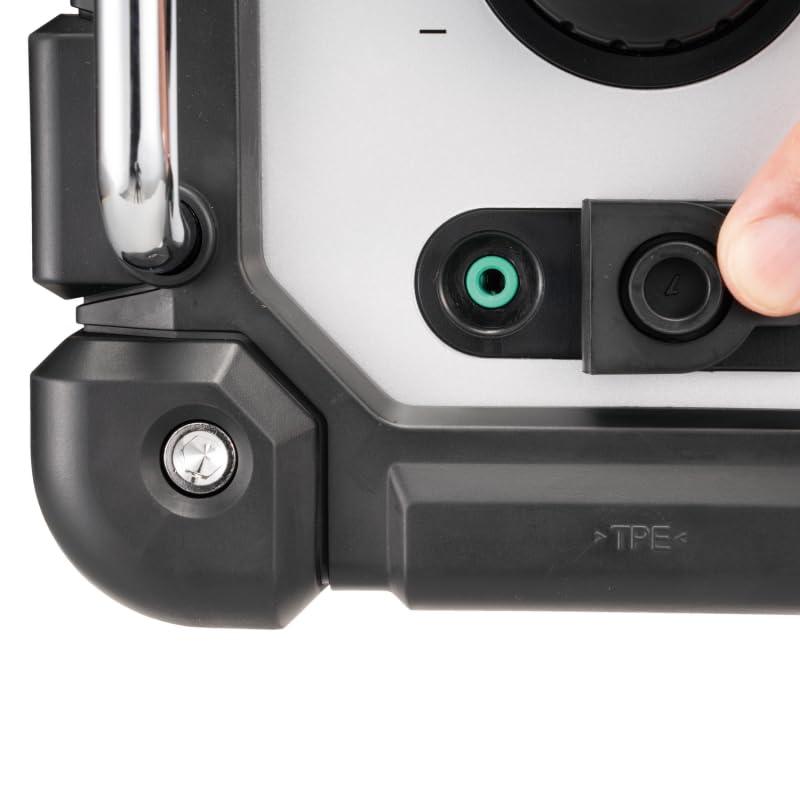 Makita DMR115 Akku-Baustellenradio (ohne Akku, ohne Ladegerät), Türkis, Schwarz, Silber