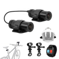 VSYSTO HD 1080P Motorrad Fahrrad Helm Kameras, Outdoor Portable WiFi Front und Rear Kamera Nachtsicht wasserdichte Action Cam DVR, Loop Recording, G-Sensor (Black-D5M)
