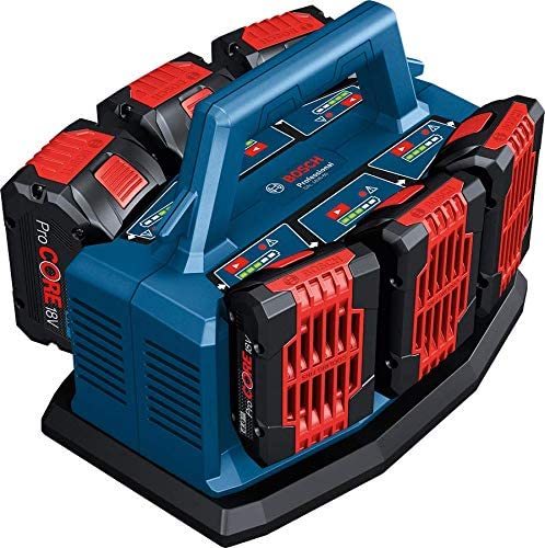 Bosch Professional 18V System Multi-Ladegerät GAL 18V6-80 (inkl. Akkuladestrom: 8A, inkl. L-BOXX-Adapter, ohne Akku)