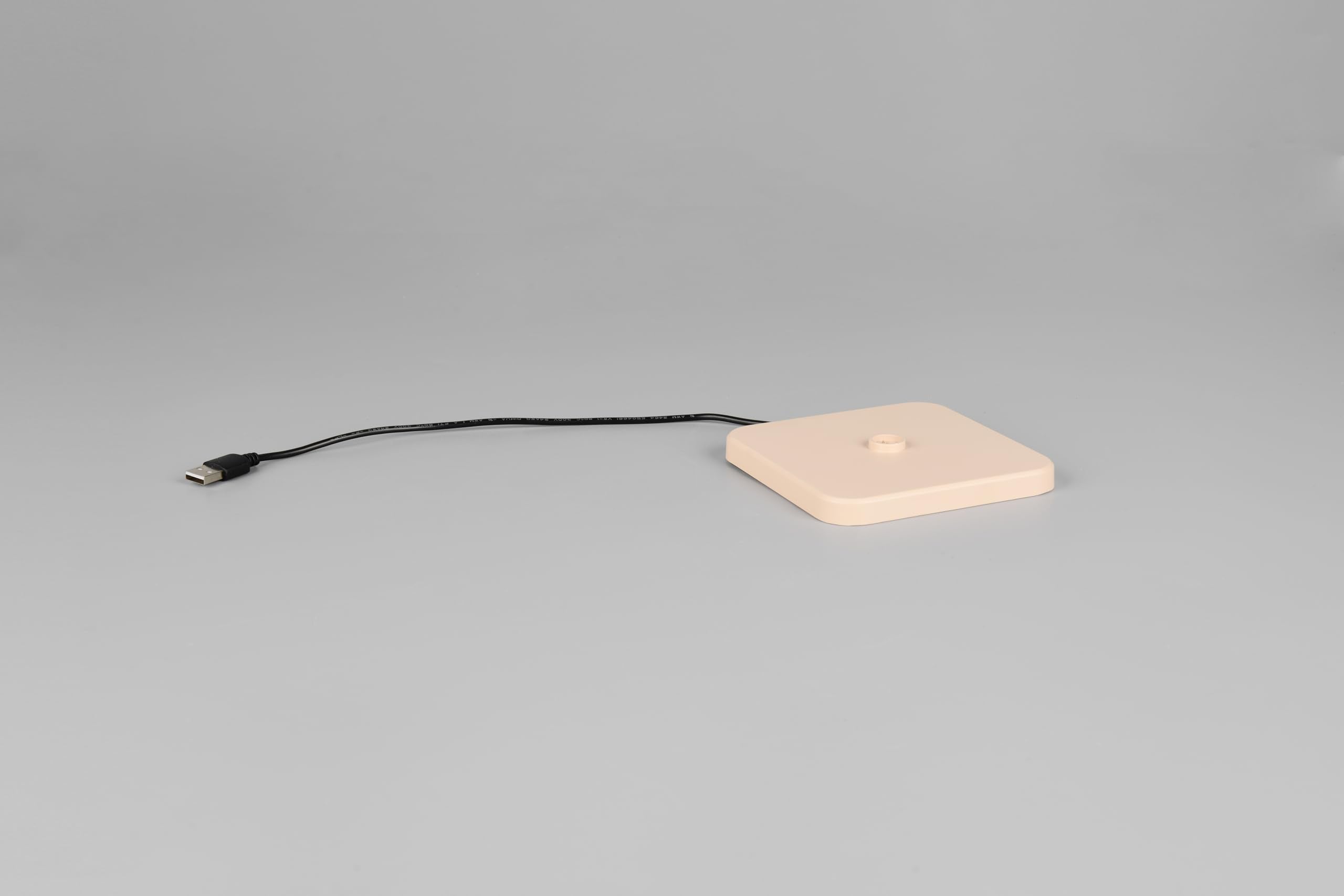 Reality Leuchten LED Akku Außen Tischleuchte Fernandez R54096166, Metall/Kunststoff sandfarbig, inkl. 1.5 Watt LED, Ladestation