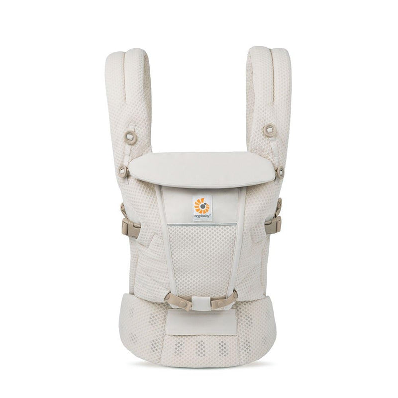 Ergobaby Adapt Babytrage für Neugeborene ab Geburt, 3-Positionen SoftFlex Mesh Ergonomische Babybauchtrage Rückentrage Baby-Tragetasche, Natural Beige, 1 Einheit
