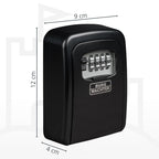 Burg-Wächter Schlüsseltresor mit 4-stelligem Zahlencode für außen und innen, Sicher, Wandmontage, Key Safe 30 SB, Schwarz