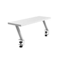 Mars Gaming MGDS, Monitor-Erhöhung, Erhöht den Monitor um 17cm, Ergonomischer Tischständer aus Stahl, Carbonfaserplatte 60x20cm, Bildschirmhalterung für Schreibtische mit 10 bis 33mm Dicke, Weiß