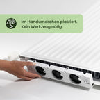 SpeedComfort Heizkörper Ventilator mit Control Sensor - Duo-Set (2X) - Bis zu 22% Energieeinsparung - Heizungsventilator Wärmepumpen-geeignet - Mehrere Geschwindigkeiten - Flüsterleise