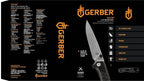 Gerber Taschenmesser mit Gürtelclip, Zilch, Klingenlänge: 7,9 cm, Gummi/7Cr17MoV-Stahl, Schwarz, 30-001879
