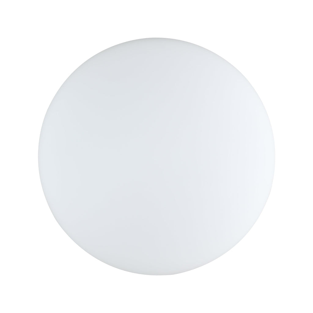 EGLO Deckenlampe Ella, Ø 35 cm, 2 flammige Wandlampe, Deckenleuchte aus Stahl und Glas in Weiß, Opal matt, Wohnzimmerlampe, Küchenlampe, Bürolampe, Flurlampe Decke, E27 Fassung
