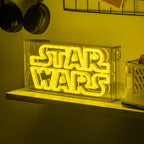 Star Wars LED Neon Licht - Offiziell lizenziertes freistehendes oder wandmontierbares Lichtzeichen - Gaming-Raum-Zubehör & Film-Memorabilia-Deko, Bunt
