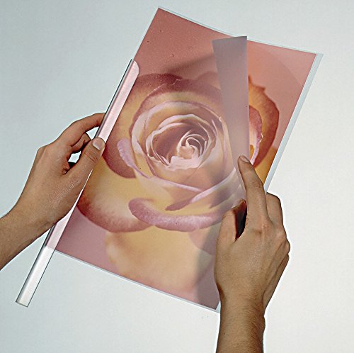 Durable Klemmschienenhülle A4, für circa 1-100 Blatt, Packung à 50 Stück, transparent, 291919