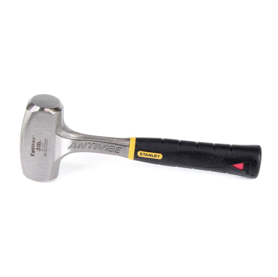 Stanley Fäustel Antivibe, Vibrationsdämpfung, Stahlstiel, thermoplastischer Gummigriff, Kopflänge 100mm, 1-56-001