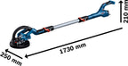 Bosch Professional Gipsschleifer Giraffe GTR 550 (Schleifscheiben-Set, Schleifpapier, Schlauchklemme, Koffer)