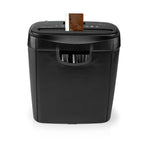 Aktenvernichter - 6x A4-Seiten - 10 l - Sicherheitsnorm: DIN 2-190 W - Schwarz