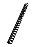 Leitz 10976 Plastikbinderücken, A4, Kunststoff, 19 mm, 180 Blatt, 100 Stück, schwarz