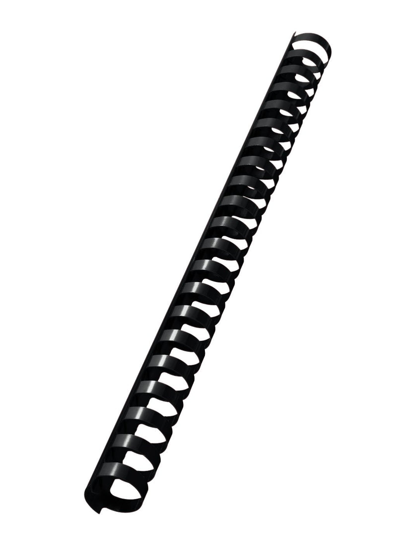 Leitz 10976 Plastikbinderücken, A4, Kunststoff, 19 mm, 180 Blatt, 100 Stück, schwarz