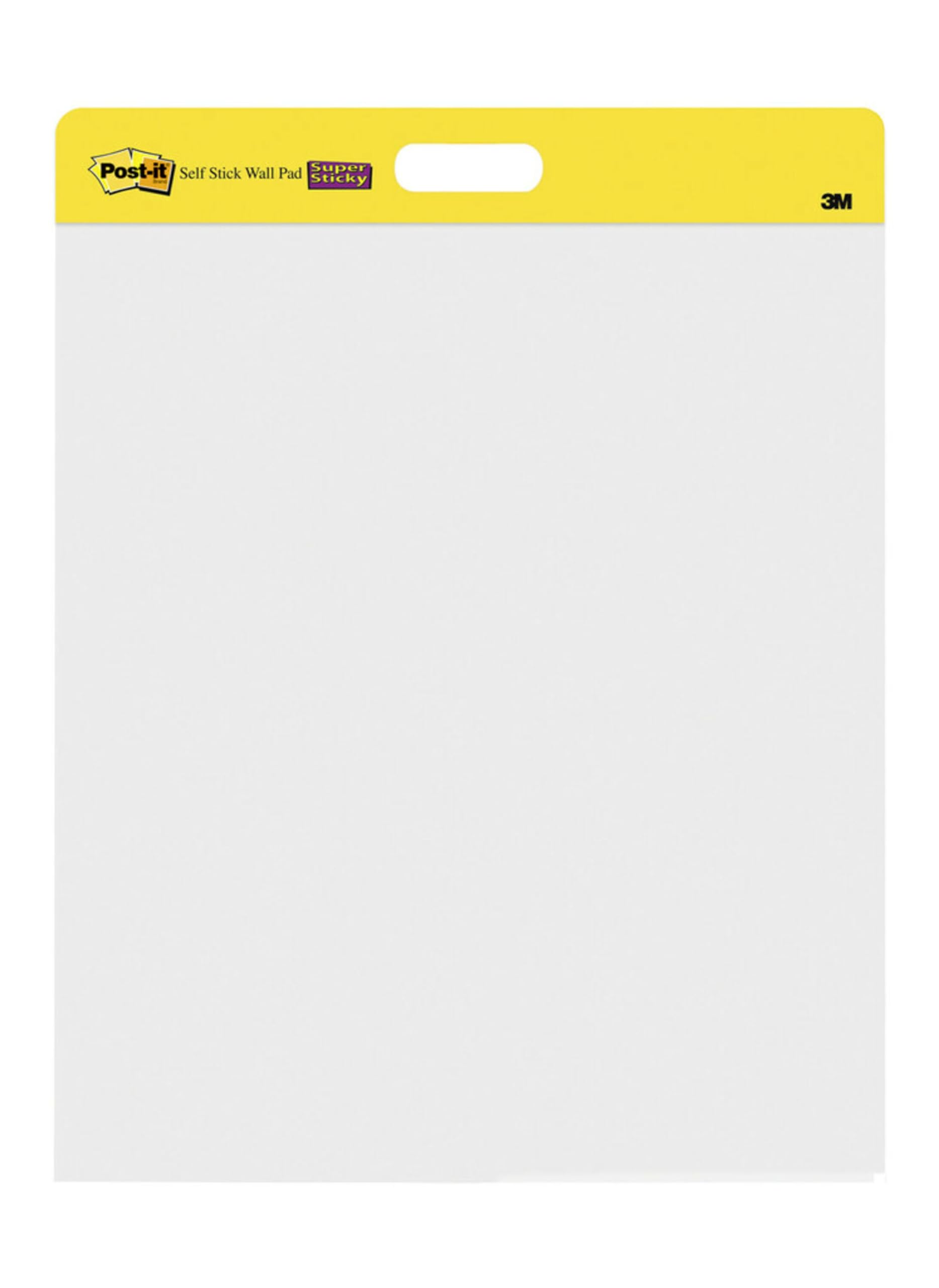 Post-it Super Sticky selbsthaftendes Meeting Chart/Flipchart für Wand-Montage 566, Weiß, 58.4 cm x 50.8 cm, 20 Blatt/Block, 2 Blöcke/Packung, 100% PEFC, SGSCH-PEFC-COC-110078