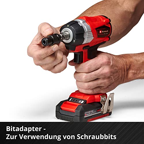 Einhell Akku Schlagschrauber TE-CW 18 Li BL Solo Power X-Change (Lithium Ionen, 18 V, 215 Nm, LED Licht, Bit-Adapter zum Schrauben, ohne Akku und Ladegerät)