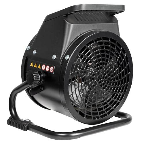 Güde Elektroheizer GEH 2000 P (2000 W, TÜV/GS, Heizstufen 1000/2000 W, Ventilatorfunktion, Gebläseleistung 197 m³/h, PTC-Keramik Heizelement, stufenloser Thermostat, Überhitzungsschutz, Tragegriff)