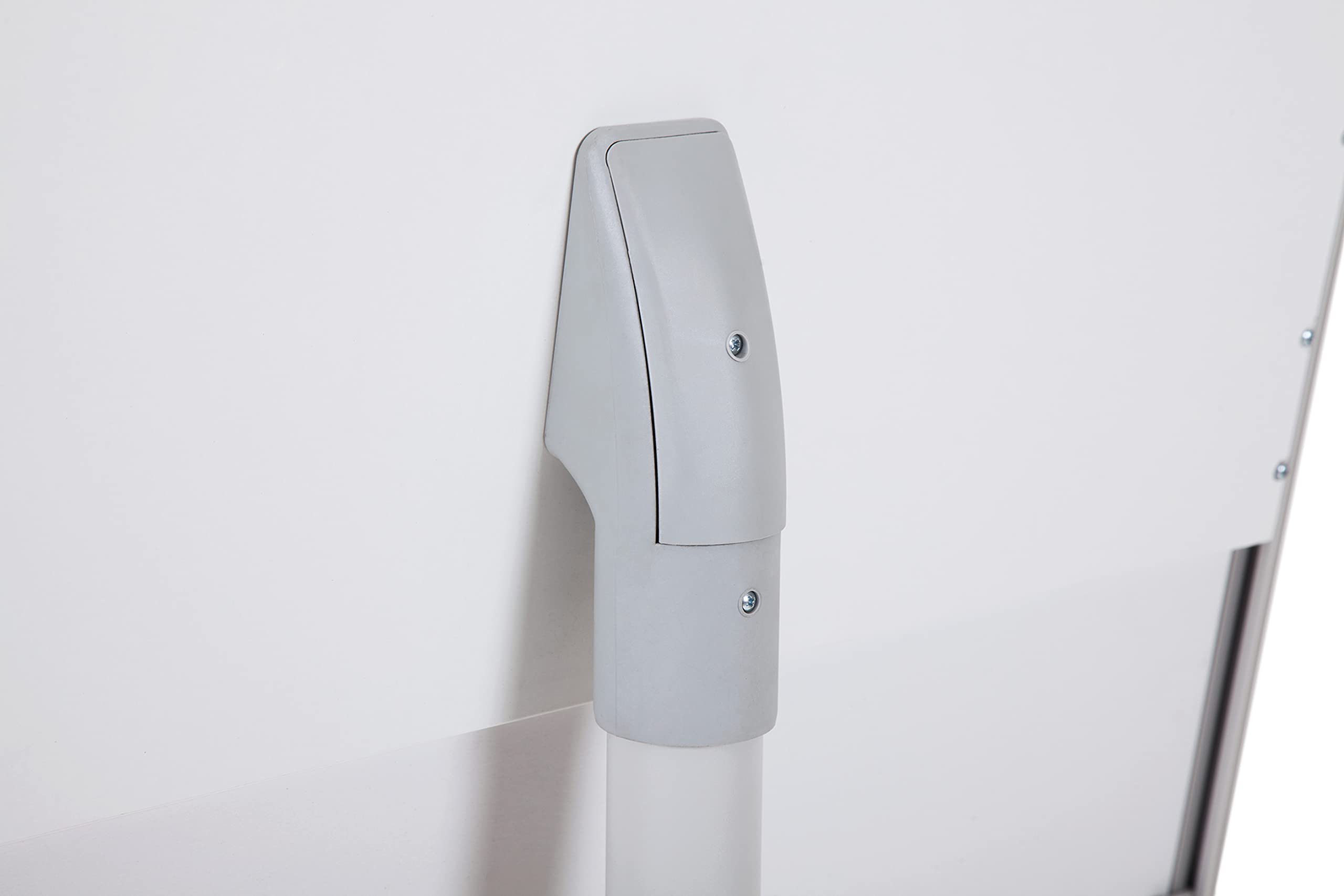 Bi-Office Mobiles Flipchart Smart, mit 5 Rollen, Magnetisch, Aluminiumrahmen, Tafelgröße 70 x 100 cm, Gesamthöhe 180 cm,Grau,