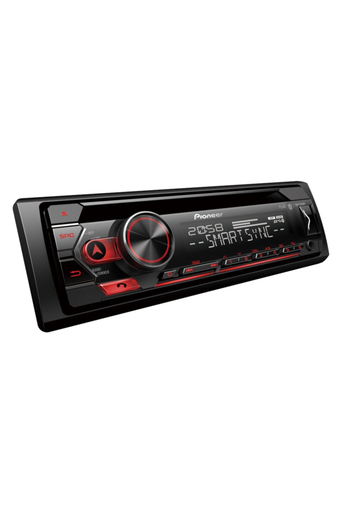 Pioneer DEH-S320BT, 1-DIN Autoradio, CD-Tuner mit RDS, Bluetooth, MP3, USB und AUX-Eingang, Freisprecheinrichtung, Smart Sync App, 13-Band-Equalizer