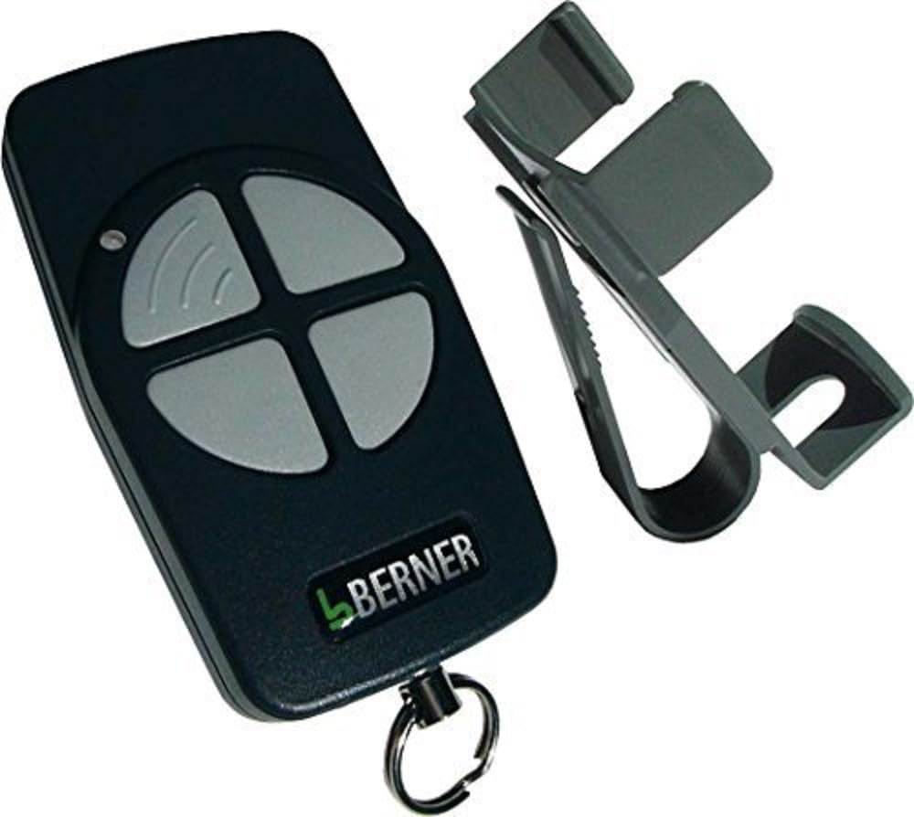 Berner Midi Handsender BHS140 (Frequenz 868 MHz, Zubehör für Torantriebe, 4 Kanal, inkl. Ringöse, mit roter LED) 2901884