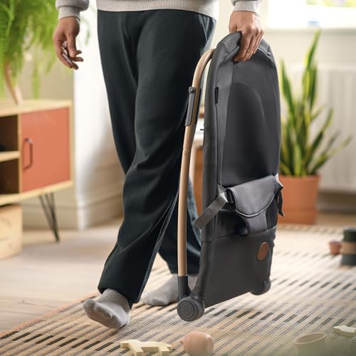Maxi-Cosi Loa Babywippe, ultrakompakt zusammenklappbare, leichte, 2 Liegepositionen, tragbare, aus 100 % Recyclingmaterialien, 0 bis ca. 2 Jahre, 0–12 kg, Beyond Graphite