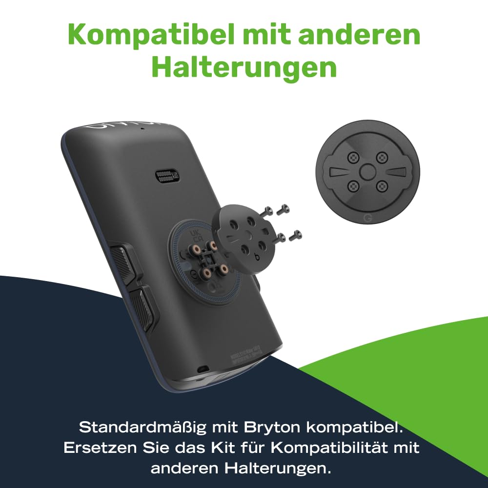 Bryton Rider S810 GPS-Fahrradcomputer mit 3,5" Farb-Touchscreen mit 2.5D-Glas, 50 Std. Akkulaufzeit, Offline-Europakarte, Turn-by-Turn-Navigation, ANT+/BLE-Konnektivität, Strava Live Segmente