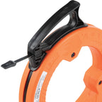 Klein Tools 56335 | Einziehband Federstahl 7,6 m | Elektriker Kabel-Einziehband mit Markierungen alle 30 cm | Strapazierfähig und flexibel | Griffiges, kompaktes Ziehband