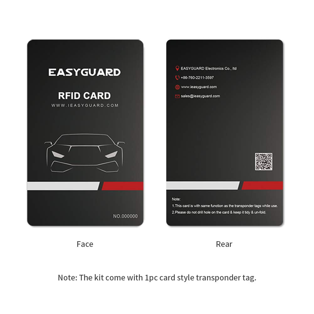 EasyGuard Smart Schlüssel RFID Auto Alarm mit Smart Push Start Button & Touch Keyless Go System