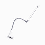 UnoPro™ Klemmleuchte – Hoher CRI 95+, Tageslicht-LED (6.000K, 1.150 Lux), blendfreier Schirm, 4 Helligkeitsstufen, flexibler Arm, stabile Klemme (Weiß)
