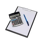 Maul kaufmännischer Taschenrechner MBU 700 | Taschenrechner groß mit kaufmännischen Funktionen | 12-stelliges Display | inkl. Gewinn-Kosten-Marge-Funktion | Solar/Batterie | Schwarz