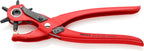 KNIPEX Revolverlochzange auf SB-Karte rot pulverbeschichtet 220 mm, 90 70 220 SB
